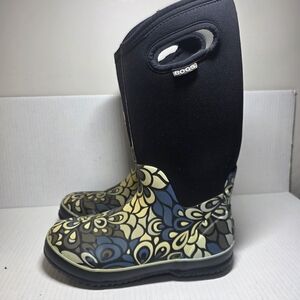 Bogs Classic High Women Size 8 Floral  Rain Boot